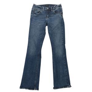 Silver Jeans Co Avery Slim Boot Jeans Womens 28x31 Blue Stretch Denim